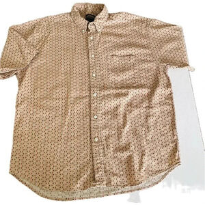 Cambridge Classics Shirt L Short Sleeves Linen Cotton Vintage Look Button Up